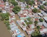Community near Santo Domingo flooded due to Hurricane Sandy in November 2012.