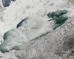 NASA's satellite Aqua captured this MODIS natural color image of lake Erie