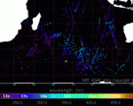 Global observation of swells in the Indian Ocean on 09 December 2008