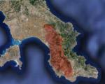 Burned area mapped by EFFIS in Monemvasia, Lakonia (Image: JRC) 