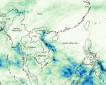 Heavy rainfall in Vietnam between October and November 2008 (Image: NASA)