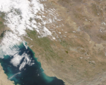 Parts of Iran (Islamic Republic of) and the region captured by the MODIS instrument on board the Terra satellite on 29 March 2019. Image: NASA Worldview application.