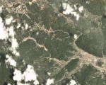 Flooding in Japan during July 2018 captured by PlanetScope. Image courtesy of Planet Labs, Inc CC-NC-BY 