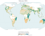 Soil Moisture Anomalies, (c) ESA