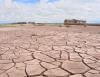 Drought in Bolivia turned pampa  into cracking ground 
