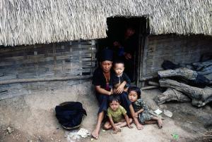 Displaced Family in Thailand