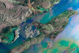 Iran’s Qeshm Island seen from space by ESA's Envisat satellite.