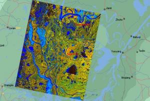 Floods in China in 2002 seen by ESA's ERS satellite mission