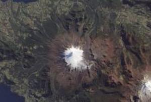 Satellite image of Volcan Villarrica (Image: NASA)