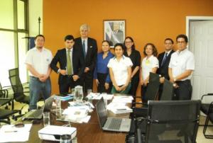 Representatives of Ministries and UN-SPIDER during the Expert Mission to El Salvador