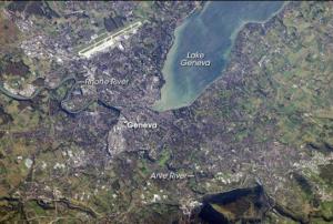 Satellite image of the city of Geneva, Switzerland (Image: NASA)