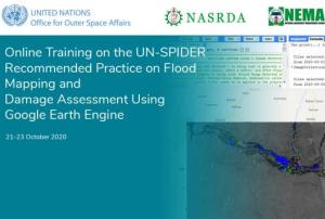 UN-SPIDER online training strengthens flood mapping capacity in Nigeria