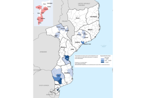 Districts affected by flooding. Credit: OCHA based on INGD data 