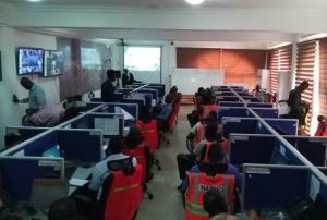 Participants at a training session as part of the Institutional Strengthening Mission.