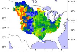 Land Saturation data from GRACE