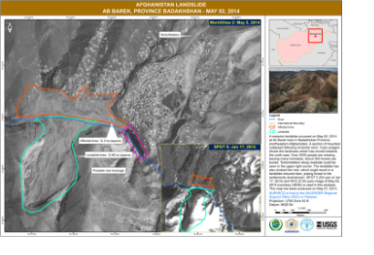SUPARCO: Emergency map for Afghanistan landslide