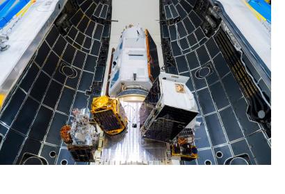 Rideshare customers integrated for the NAOS Falcon 9 mission, (c) SpaceX