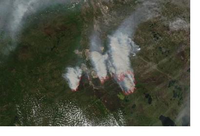 Fort McMurray Fires, Alberta, Canada. Image courtesy of NASA Goddard MODIS Rapid Response Team