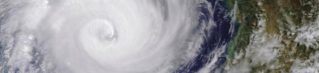 Cyclone Idai on 13 March 2019 west of Madagascar and heading for Mozambique. Image: ESA.